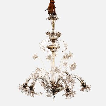 An Italian glass ceiling pendant early 1900s.