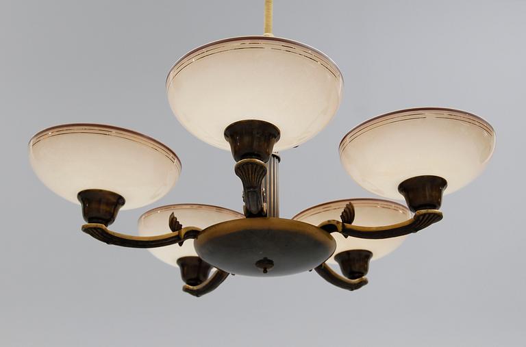 TAKLAMPA, 1930-/40-tal. Höjd ca 58 cm.