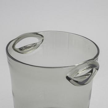 Nils Landberg, a glass champagne/wine cooler, Orrefors, 1950s.