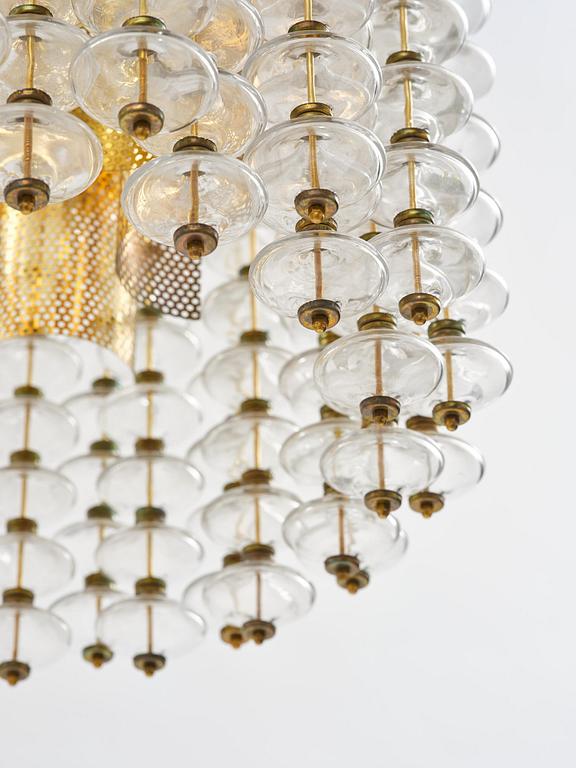 Hans-Agne Jakobsson, taklampa, "Estrella", modell "T 580", Hans-Agne Jakobsson AB, Markaryd, 1960-70-tal.