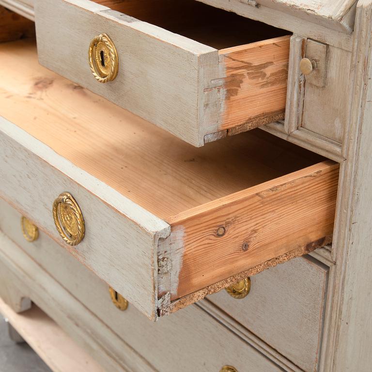 A Swedish painted secretaire, first half of the 19th century.