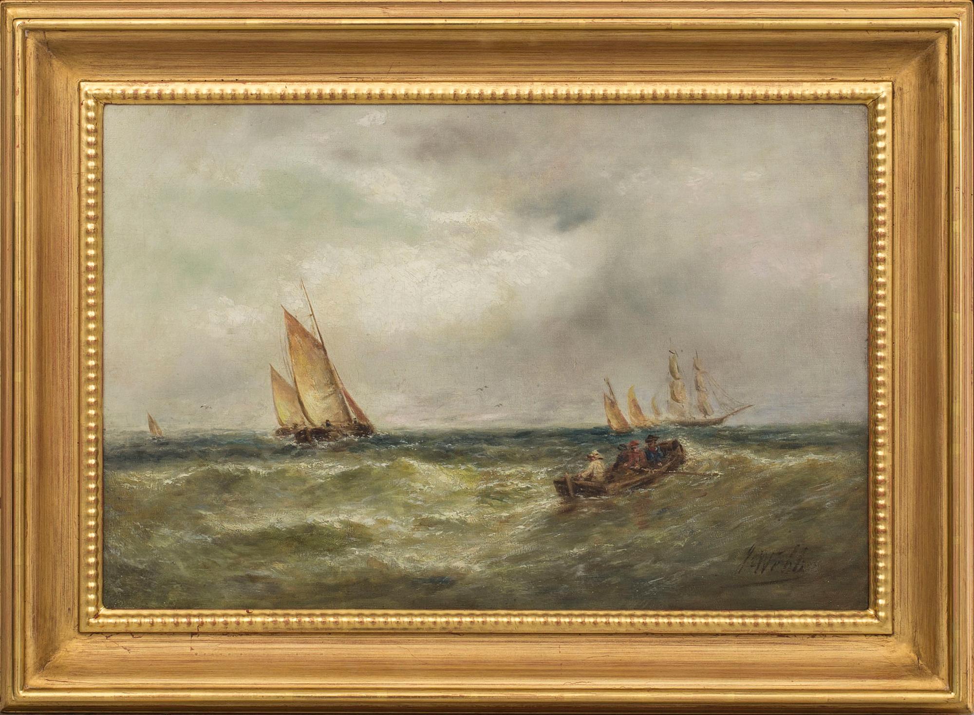 JAMES WEBB, oil on canvas, signed.