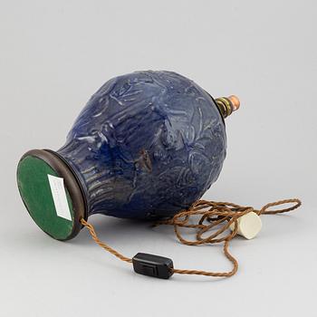 Vas/bordslampa, keramik. Persisk, 1800-tal.