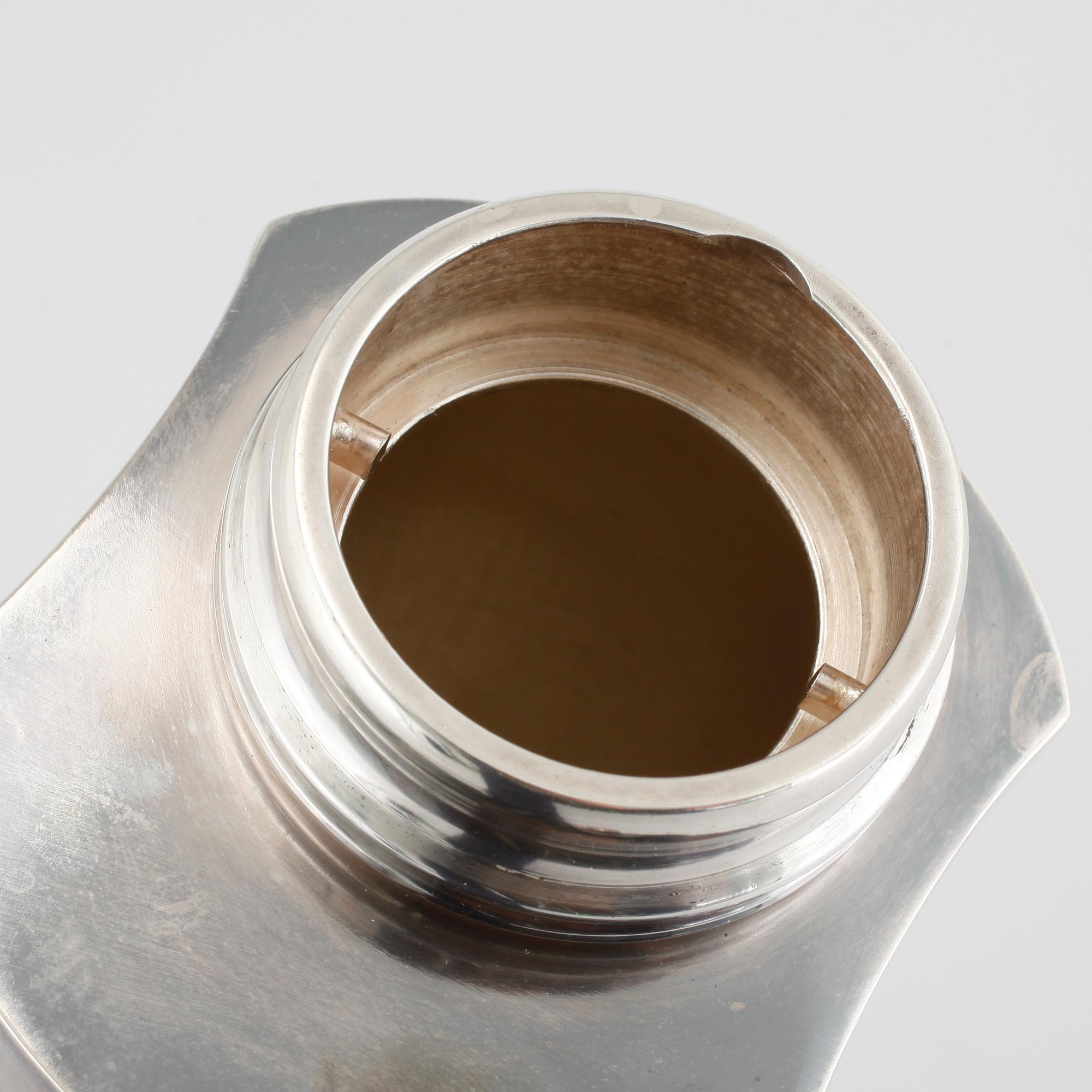 COCKTAILSHAKER, Folke Arström, GAB, nysilver, 1900-talets första hälft.