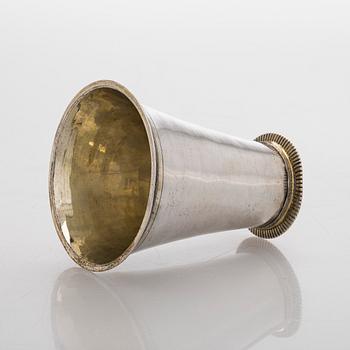Matthias Graal, a parcel-gilt silver cup, Gothenburg 1747.