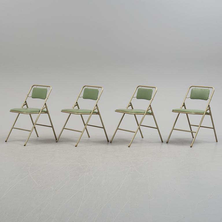 A table and four chairs by Dipetrol, second half of the 20th century.