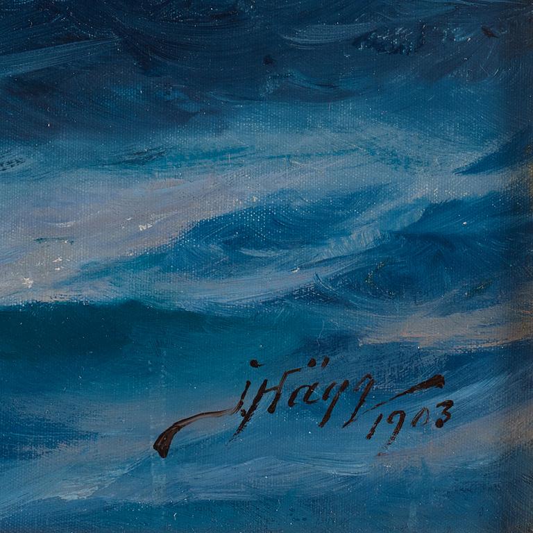 Jacob Hägg, Franskt linjeskepp till segel.