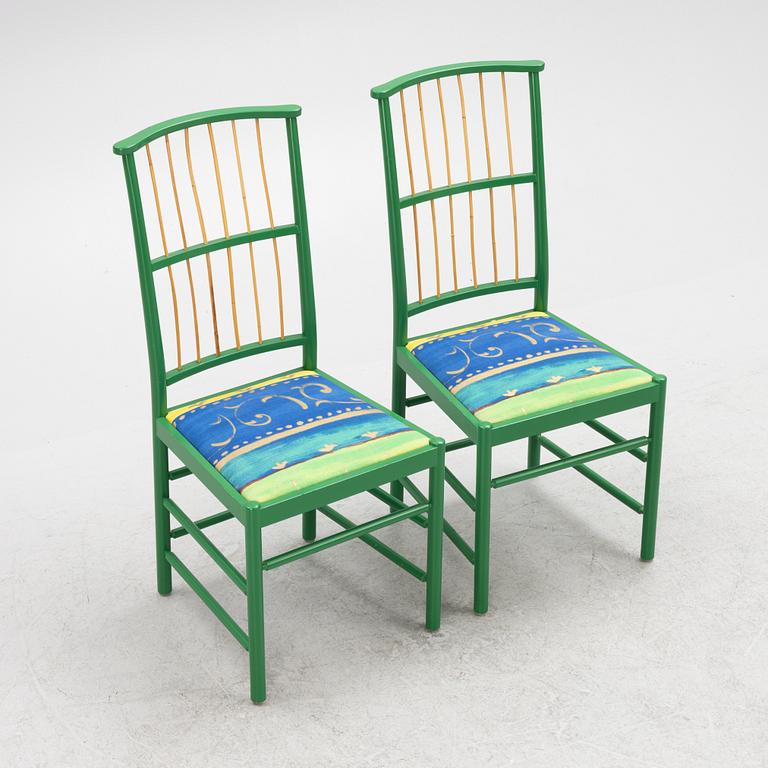 Josef Frank, stolar, ett par, model 2025, Firma Svenskt Tenn, formgiven 1925.