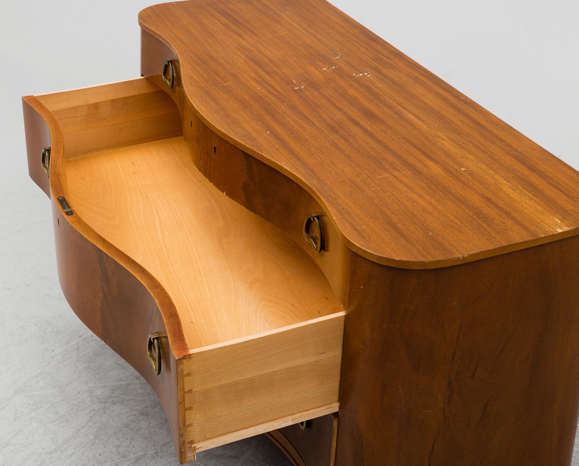MÖBLER, 6 delar, Swedish Modern, Bodafors möbelfabrik, troligen 1940-tal.