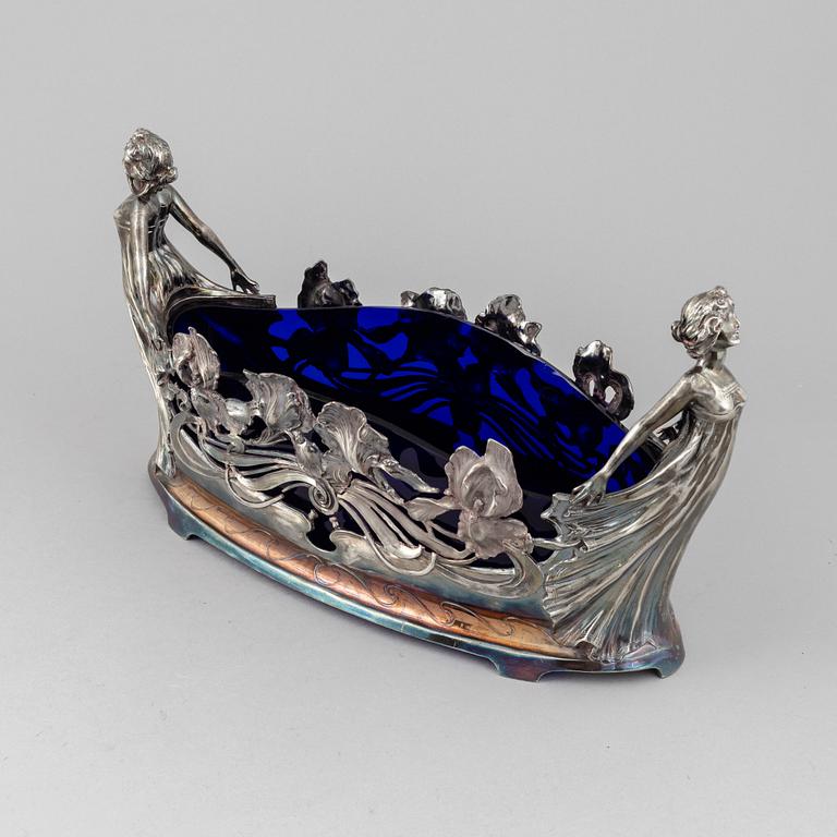 Jardinjär, nysilver, jugend, 1900-talets början.