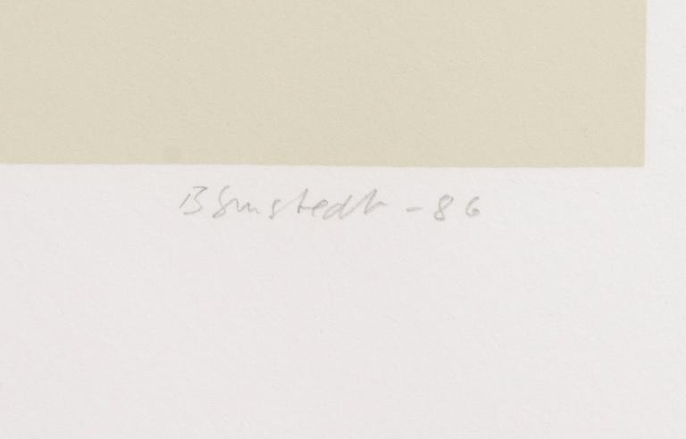 JUHANA BLOMSTEDT, serigraph, signed and dated -86, numbered EA. V/X.