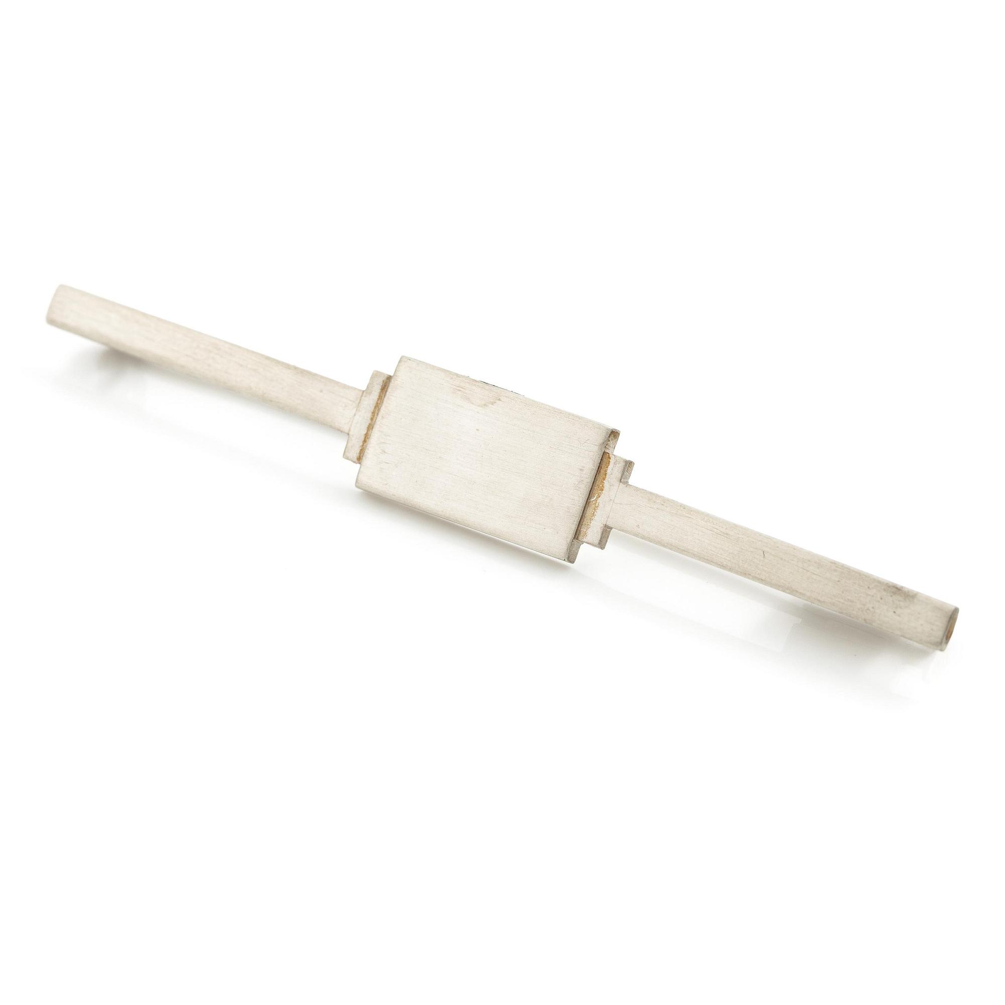 Wiwen Nilsson, a brooch, silver, geometric shape, Lund 1941.