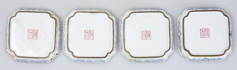 FAT, 6 st, emalj, Kina, 1800-tal.
