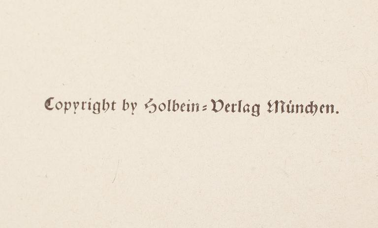 ALBRECHT DÜRER, mapp, "Albrecht Dürer Kupferstiche", omkring år 1900.