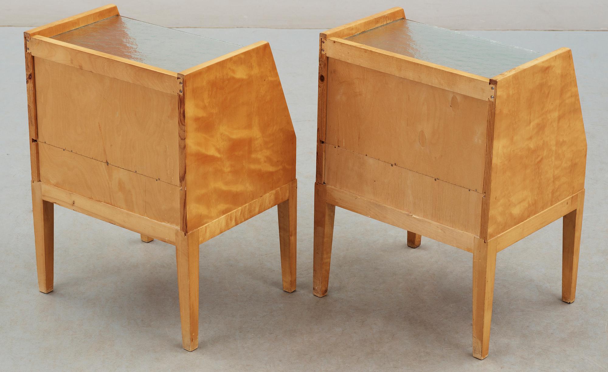 NATTDUKSBORD, ett par, 1940-tal.