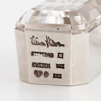 WIWEN NILSSON, Collier silver med bergkristall.