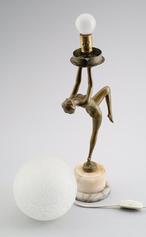 BORDSLAMPA, art déco, 1900-talets första hälft.