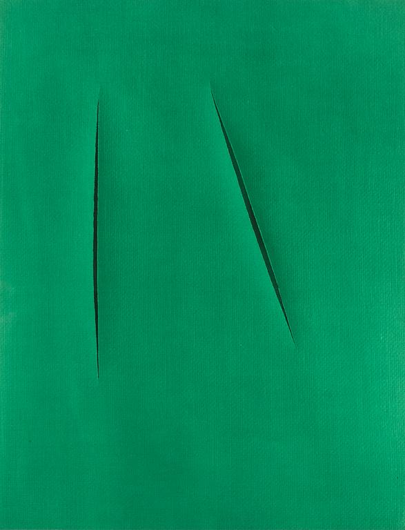 Lucio Fontana, Concetto Spaziale (from XXe Siècle).