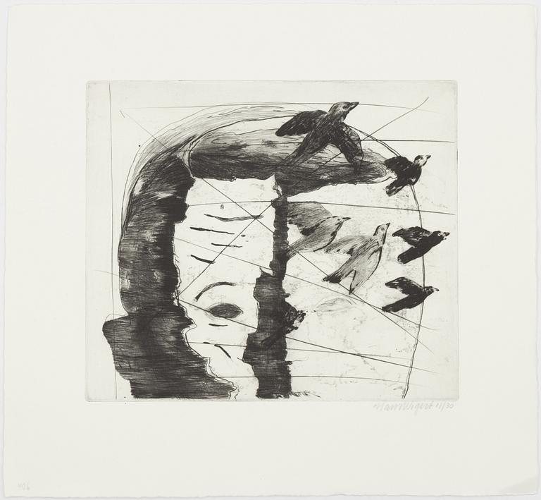 Hans Wigert, Face and Birds.