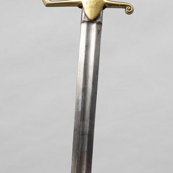 Sabre, Swedish, m/1889 for the artillery, with scabbard.