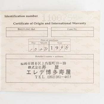 Breitling, Navitimer, 92, chronograph, wristwatch, 38 mm.