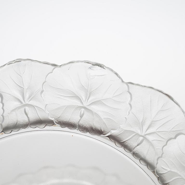 Tallrikar, 20 st, "Honfleur", Lalique, Frankrike 1900-talets senare hälft.
