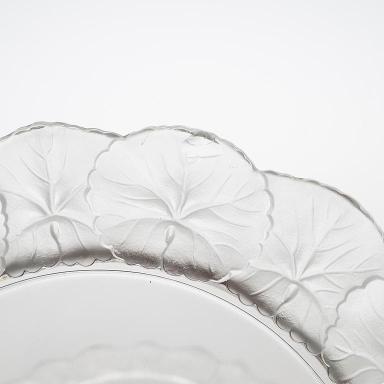 A set of 20 Lalique 'Honfleur' plates from the latter half of the 20th century.