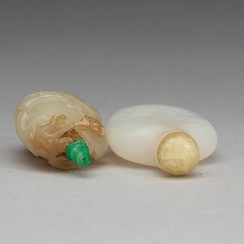 Two Chinese snuff bottles, early 20th Century.