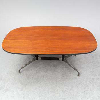 CHARLES AND RAY EAMES, a mahogany veneered table, Herman Miller.
