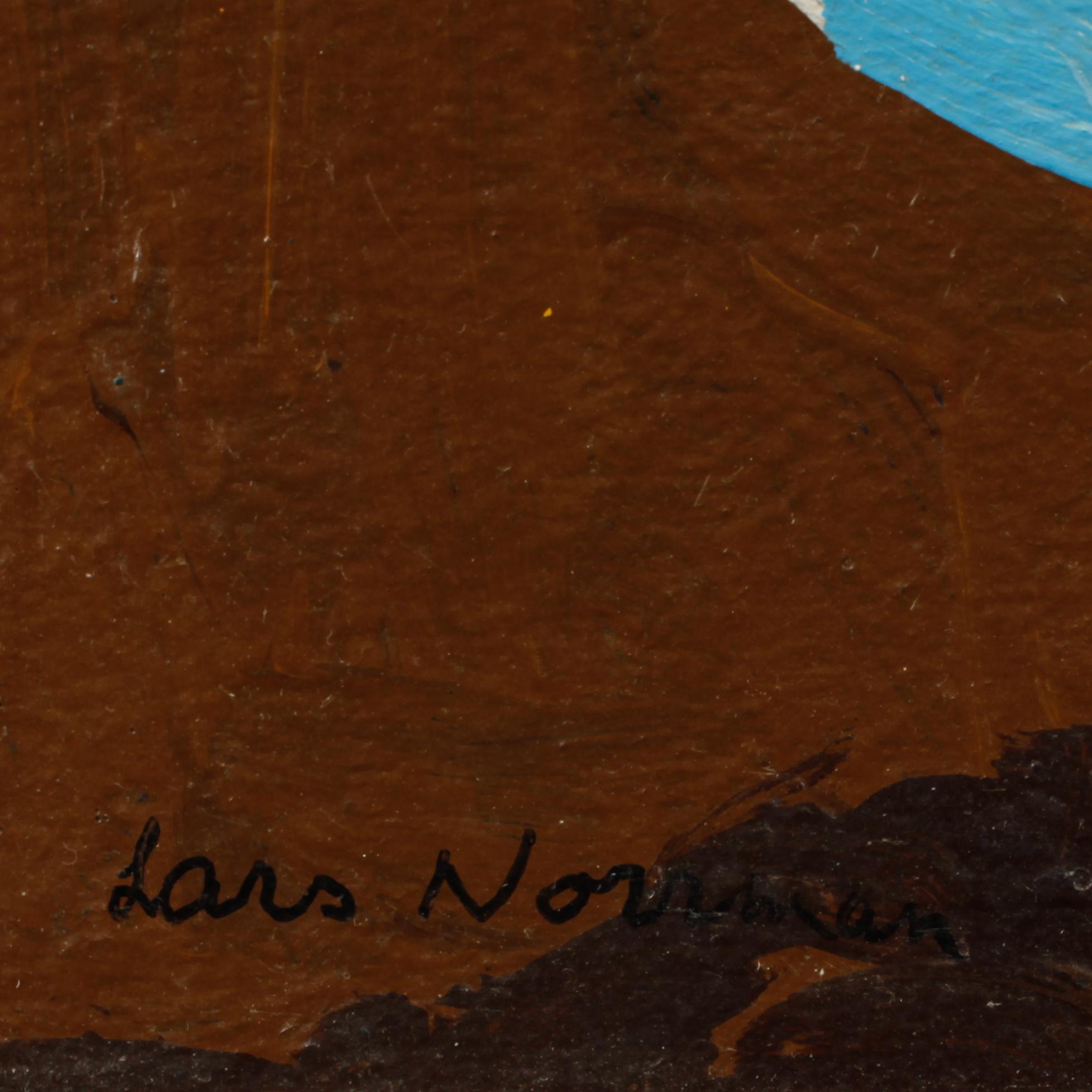 LARS NORRMAN, olja på pannå, signerad.