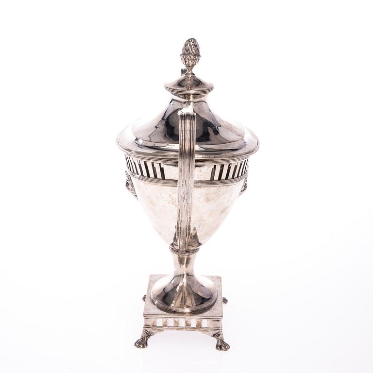 SOCKERSKÅL, silver, Gustaf Otto Sjöberg Falun 1817. Vikt ca  758 g.