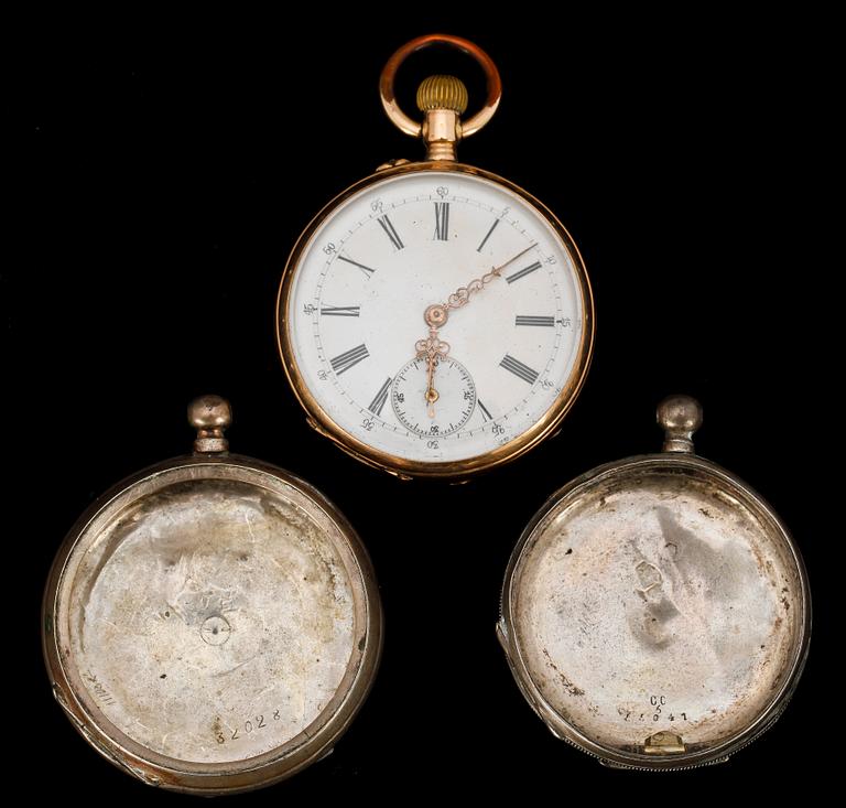 FICKUR, 14k guld, tidigt 1900-tal.