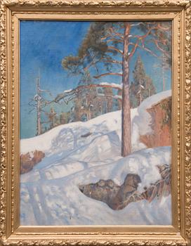 UNKNOWN ARTIST, oil on canvas, unsigned, Finland, late 19th century.