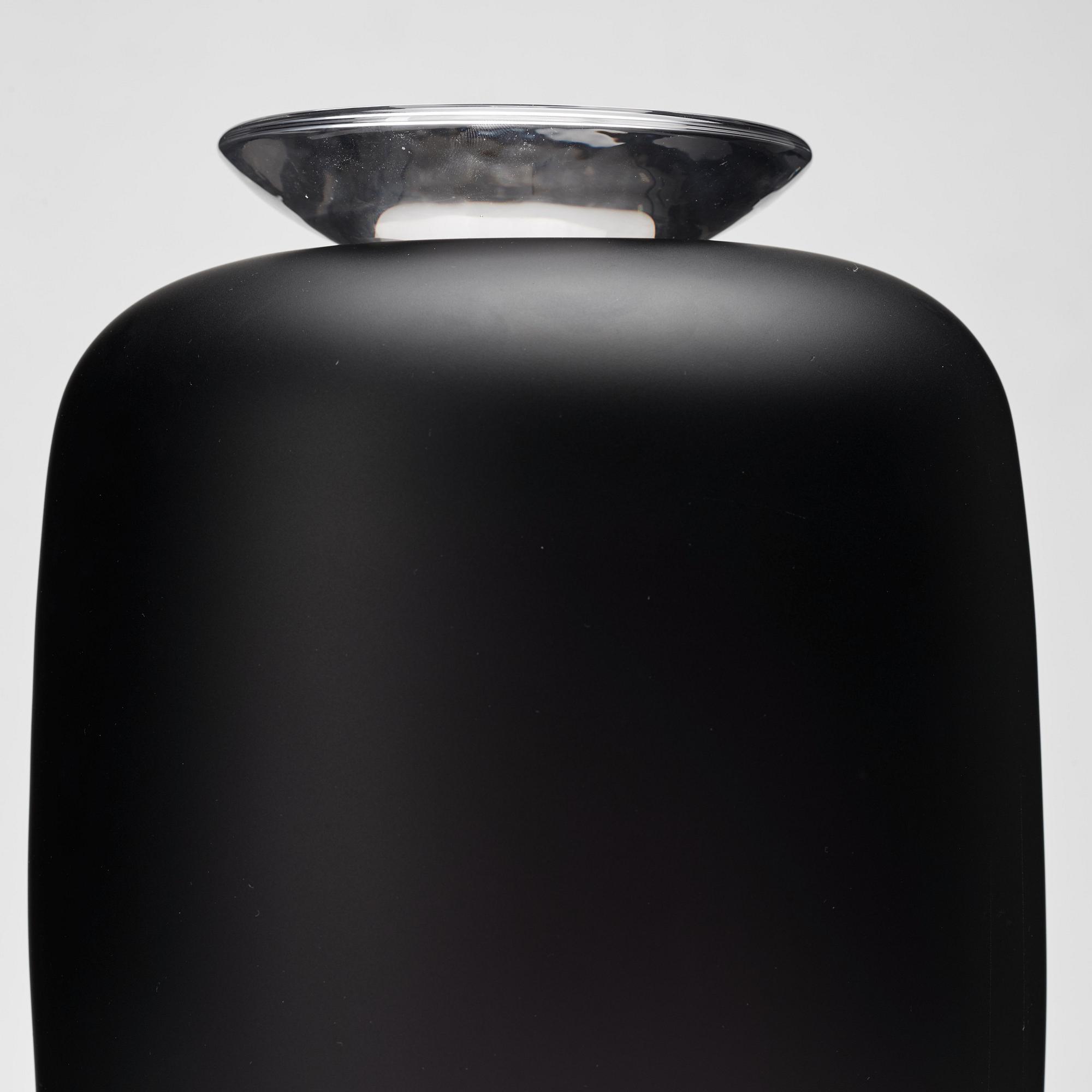 Anne Nilsson, a glass vase with cover, Kosta Boda, Sweden, limited ed 2/30.