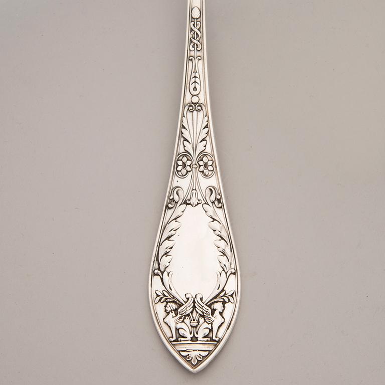 A RUSSIAN SOUP LADDLE, silver, Gratchev, S:t petersburg 1908-17.