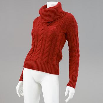 Two knitted sweaters by ralph lauren.