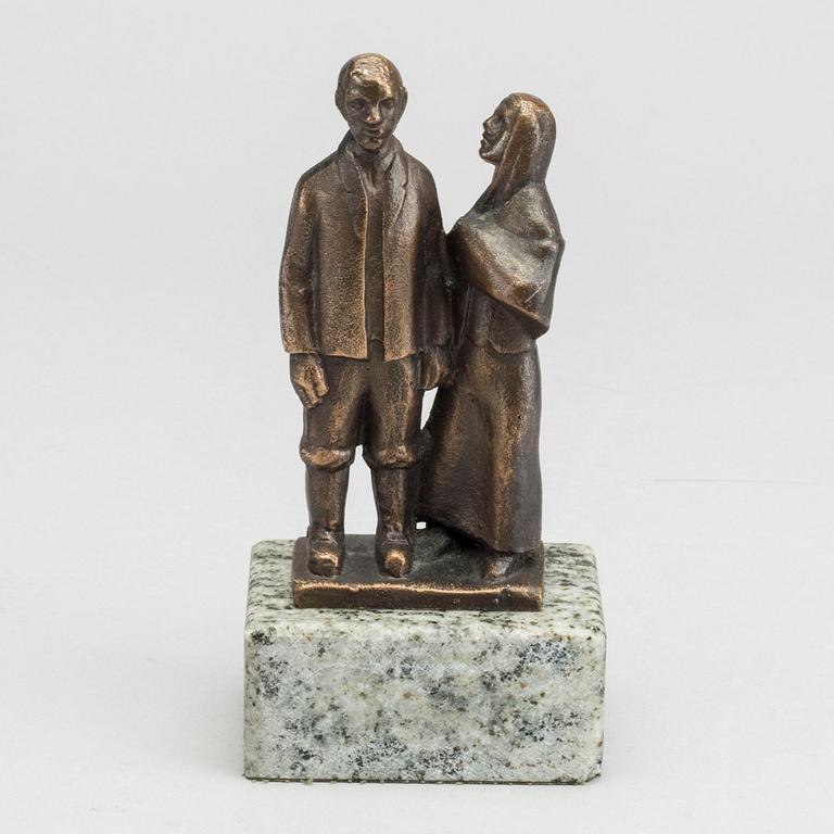AXEL OLSSON, sculpture, bronze. Signed.