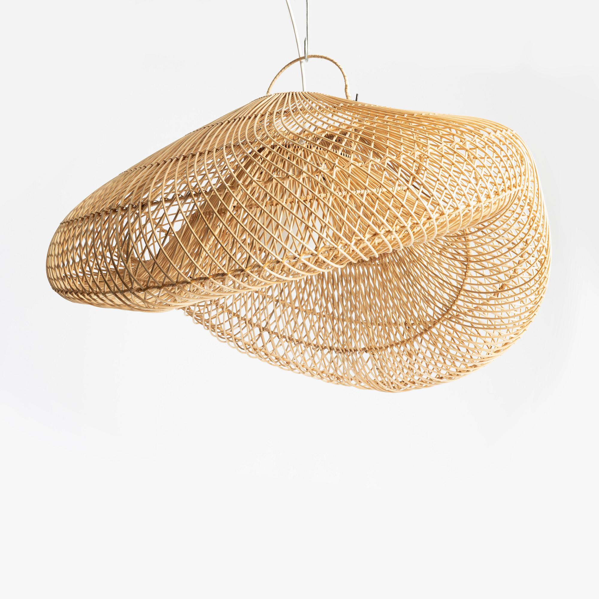 A pair of ceiling lamps, contemporary.