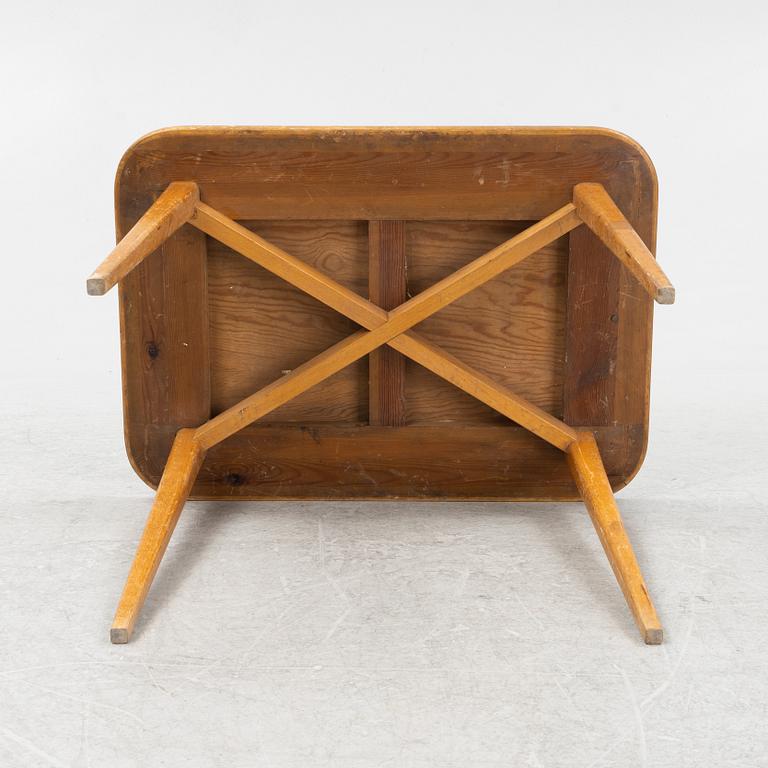 Axel Larsson, a children's table and 3 chairs, version of  "1300"-series, probably by Svenska Möbelfabrikerna Bodafors.