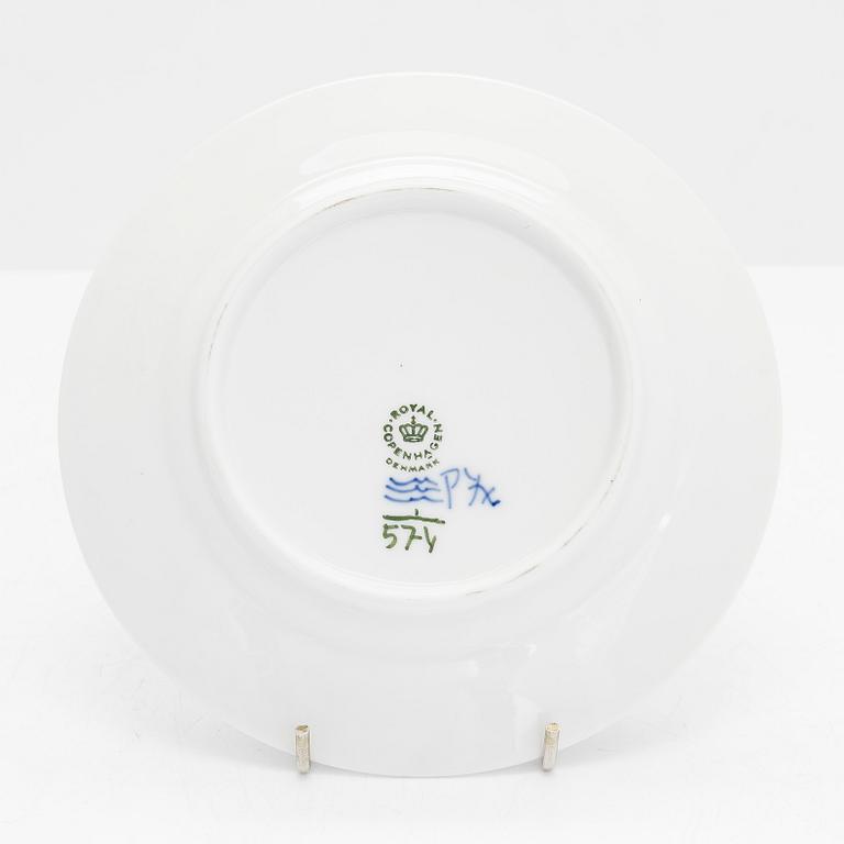 Royal Copenhagen, A 11- piece porcelain tea service 'Musselmalet'.