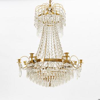 Ljuskrona, sengustaviansk stil, 1900-tal.