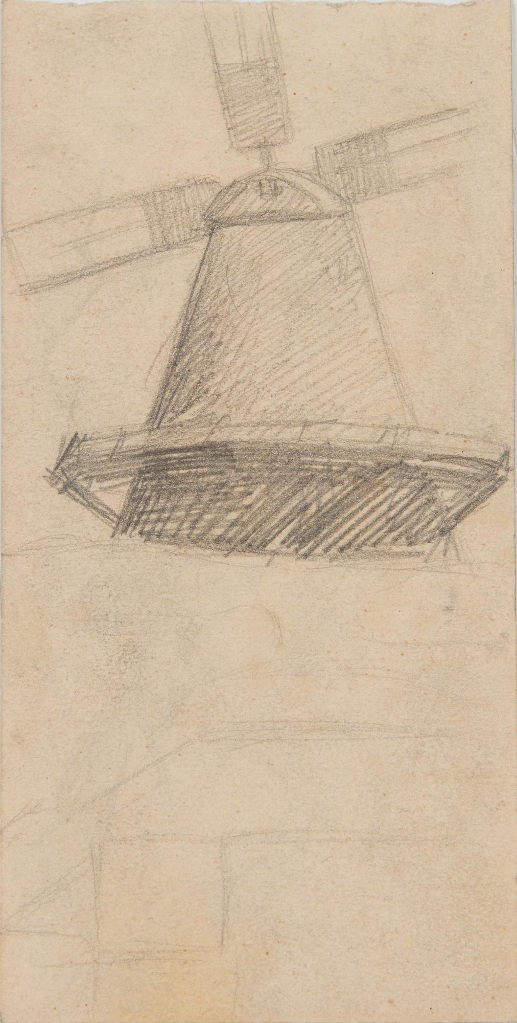 Santeri Salokivi, Teckningar, 5 st, Mansporträtt och Landskap.