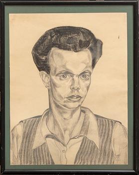 Gunnar Jonn, a signed and dated drawing.