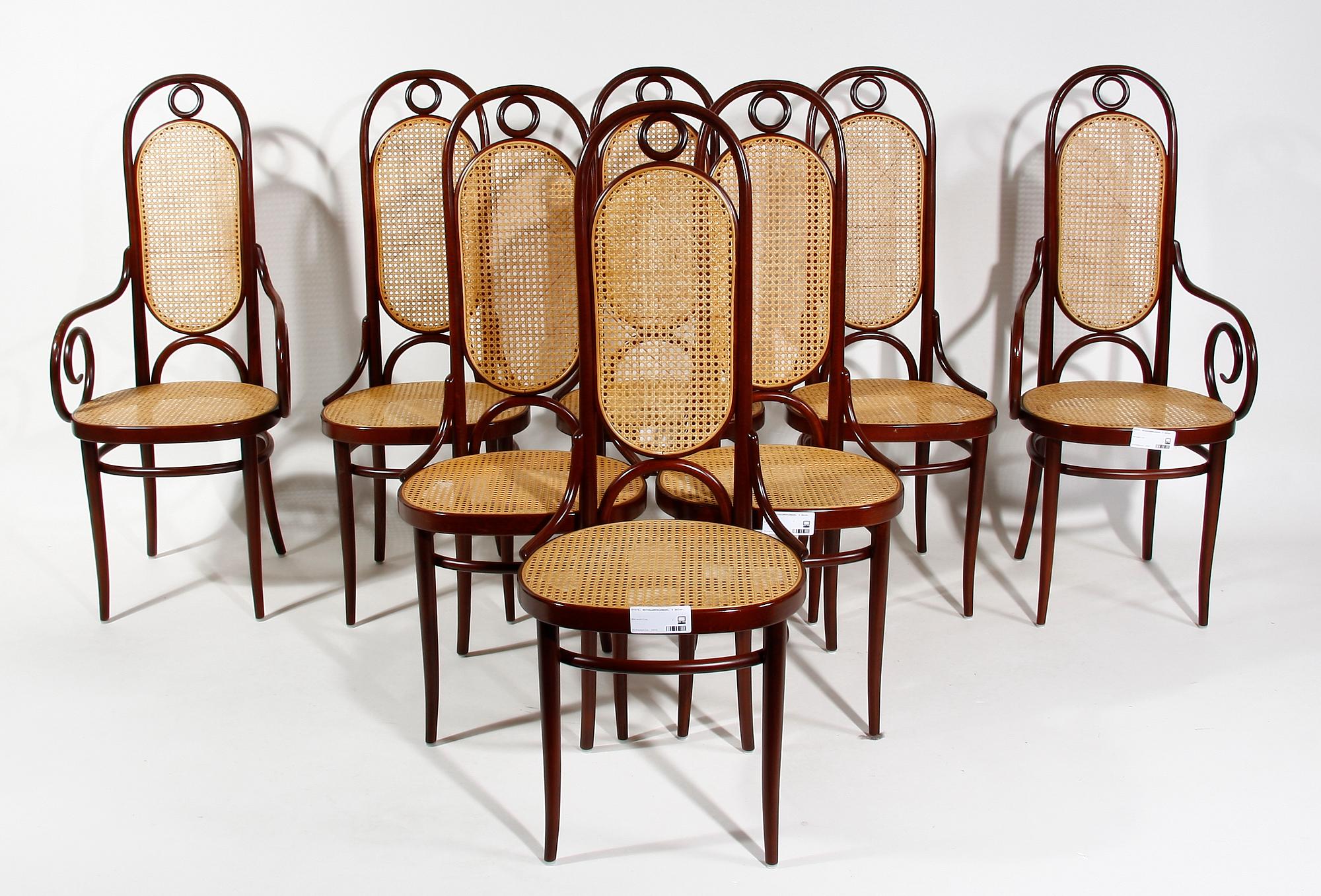 MATSALSMÖBLEMANG, 9 delar. Thonet.