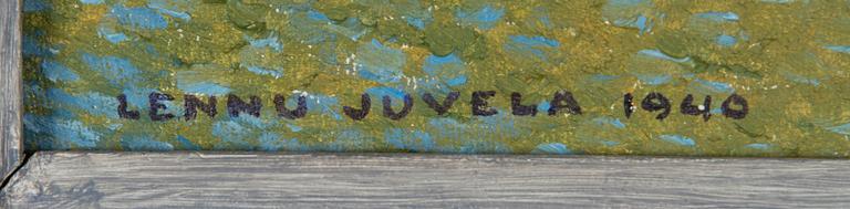 Lennu Juvela, Båt vid stranden.