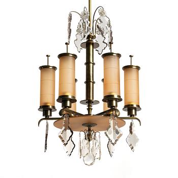Harald Notini, taklampa, modell 10023, Arvid Böhlmarks Lampfabrik, Stockholm, 1930-tal.