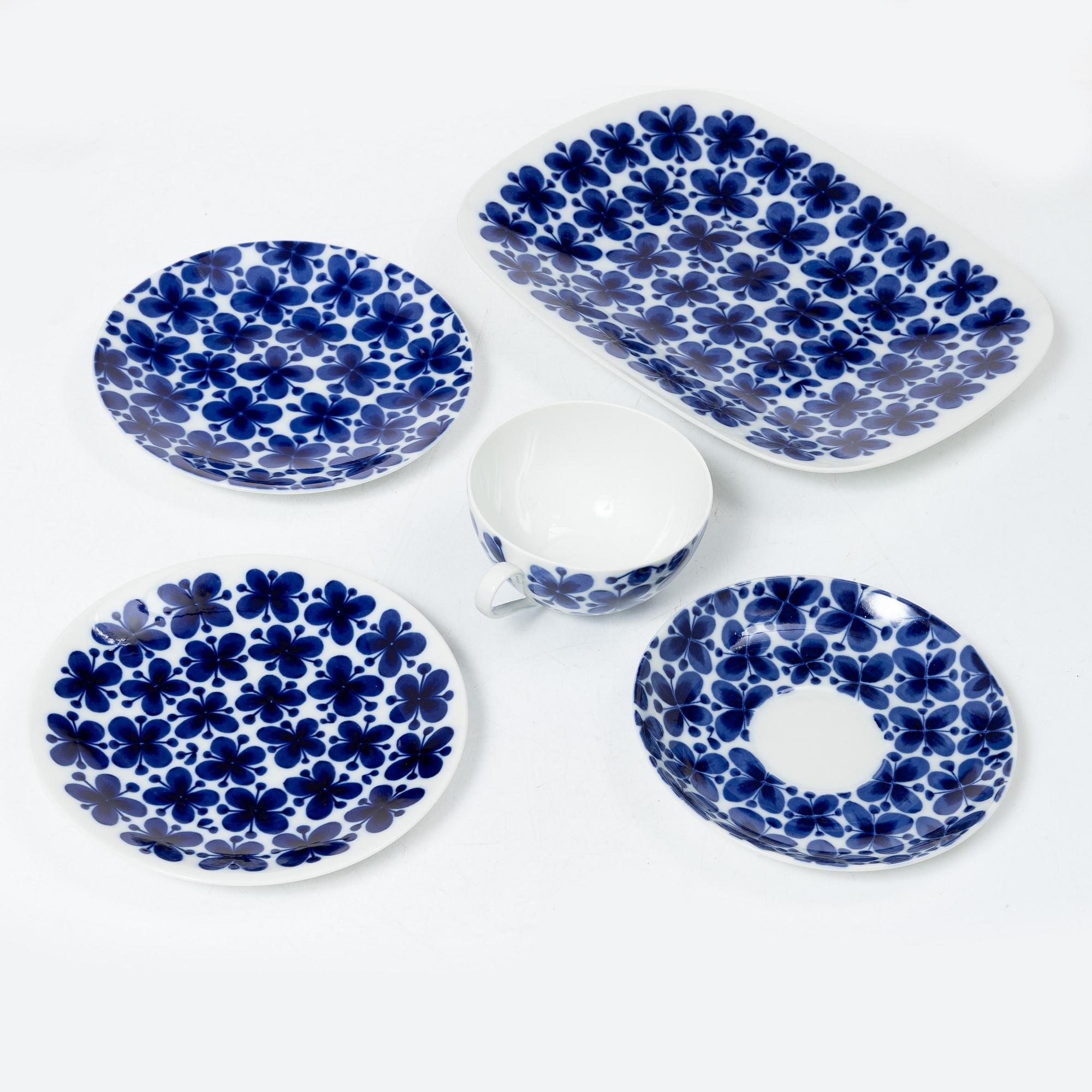 Marianne Westman, a 24-piece 'Mon Amie' tea service, Rörstrand, Sweden, of varying time of manufacturing.
