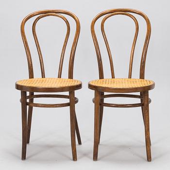 Four mid-20th-century chairs for ZPM Radomsko, Poland.