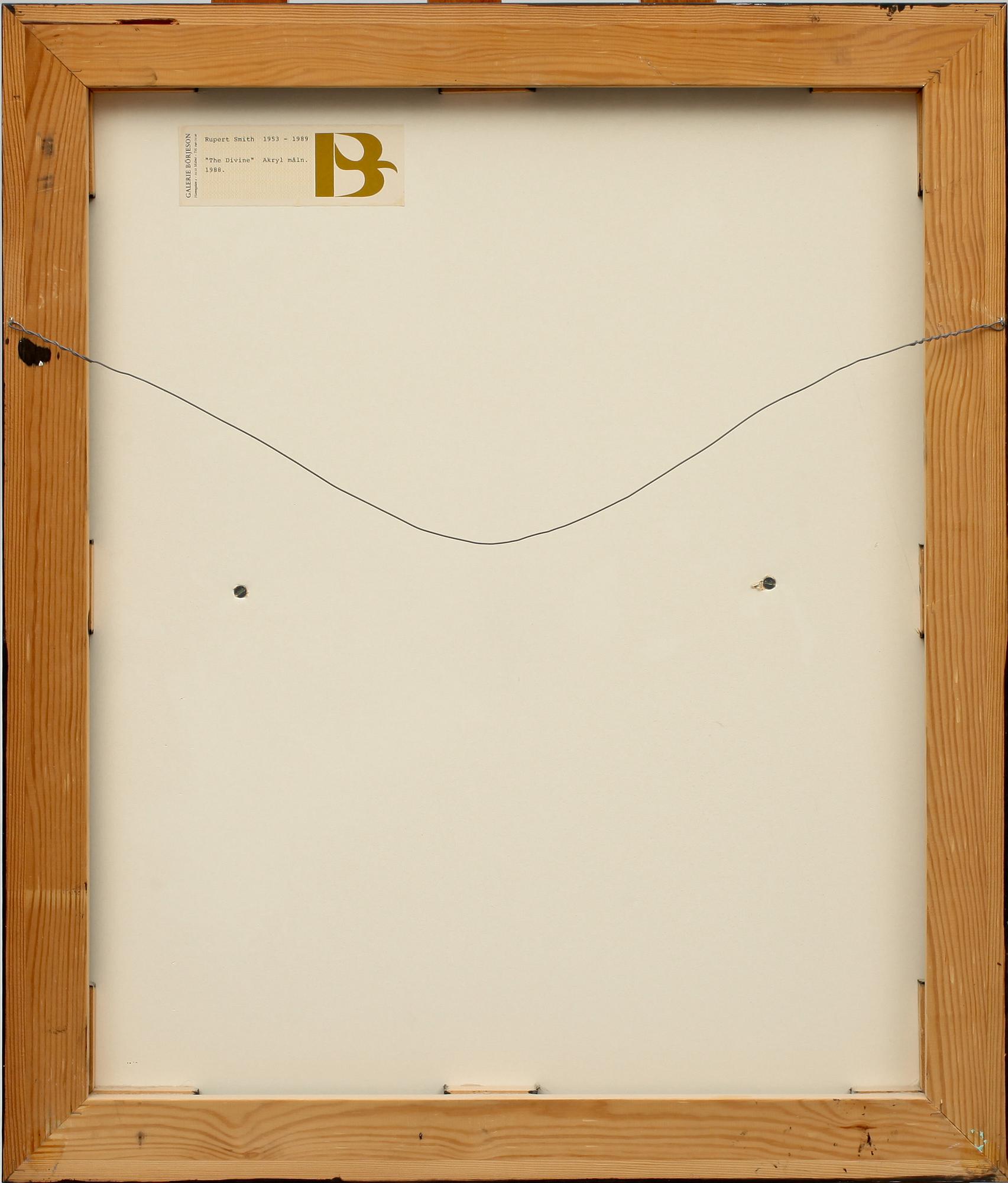 RUPERT JASEN SMITH, silkscreen/akryl på duk, a tergo sign och dat 1988 (dolt).