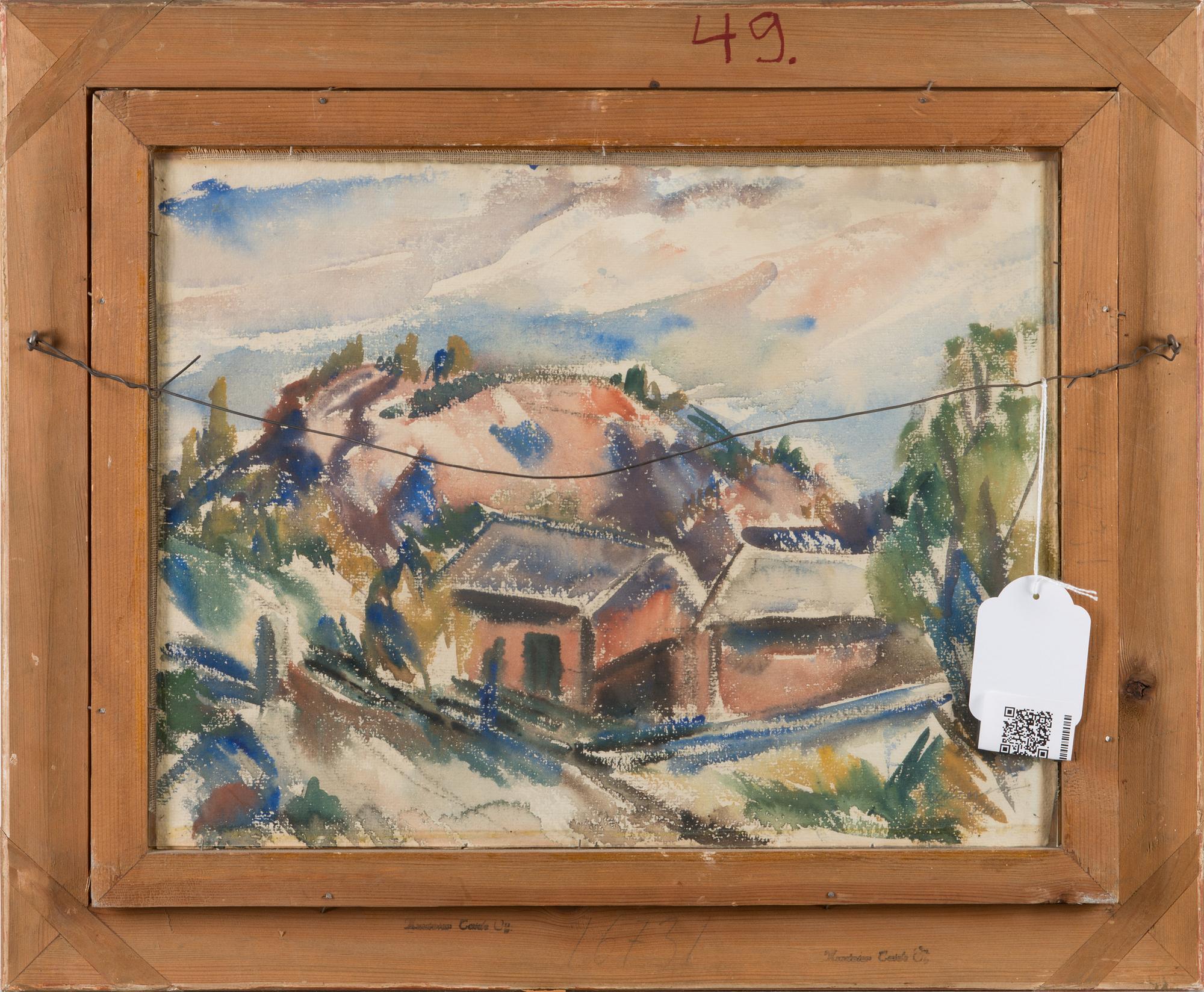 TYKO SALLINEN, water colour, signed and dated -18.